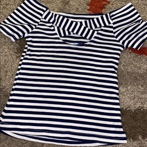 Size small crop off shoulder top